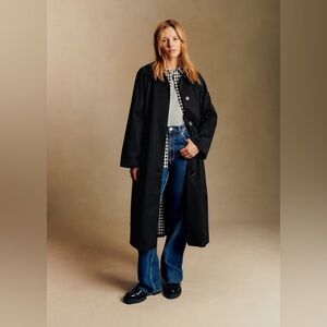 Sezane Clyde Black Trench Coat- Size 34